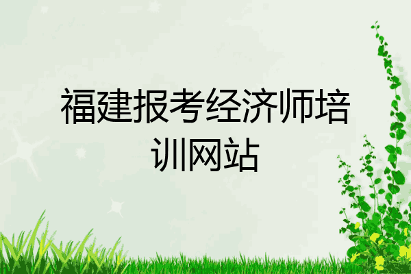 福建报考经济师培训网站