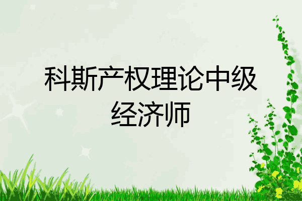 科斯产权理论中级经济师