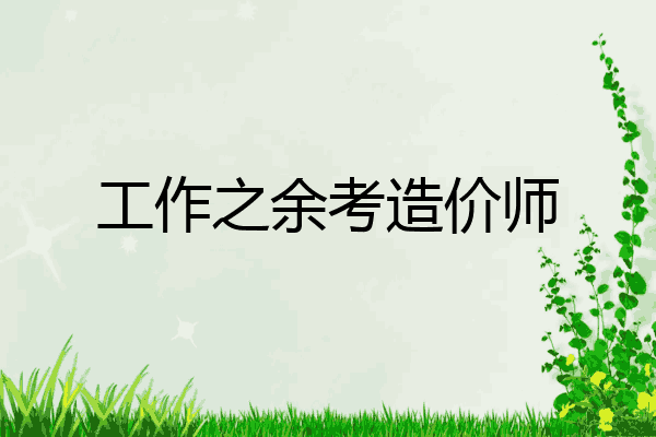 工作之余考造价师