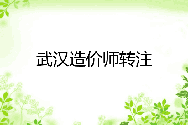 武汉造价师转注