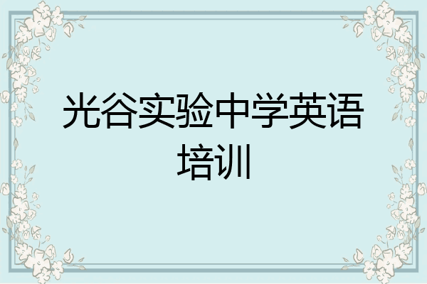光谷实验中学英语培训