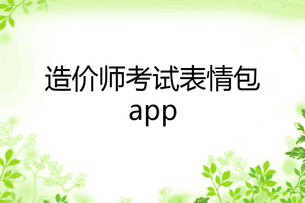 造价师考试表情包app