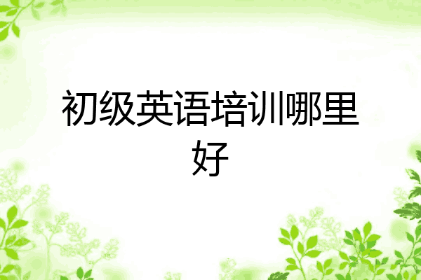 初级英语培训哪里好