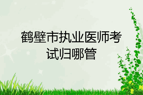 鹤壁市执业医师考试归哪管