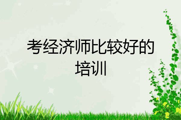 考经济师比较好的培训