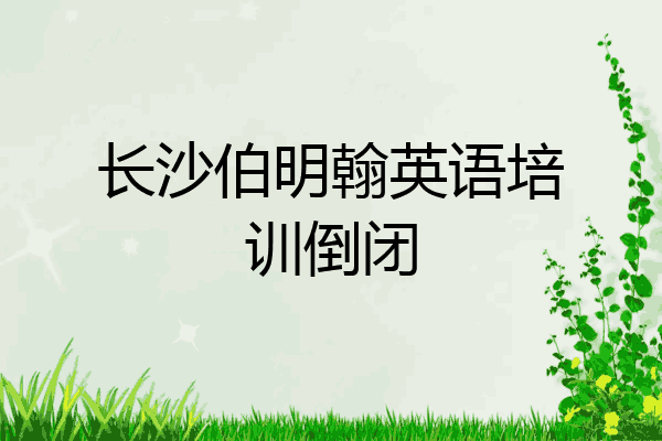 长沙伯明翰英语培训倒闭