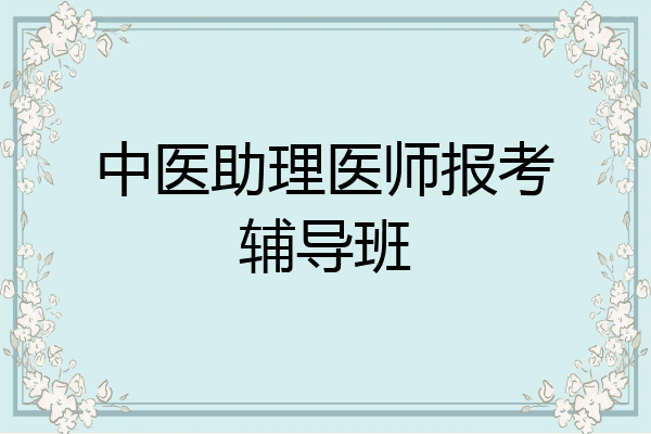 中医助理医师报考辅导班