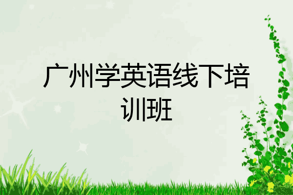广州学英语线下培训班