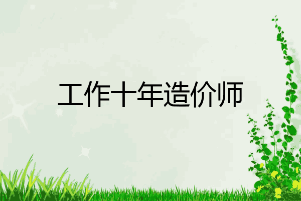 工作十年造价师