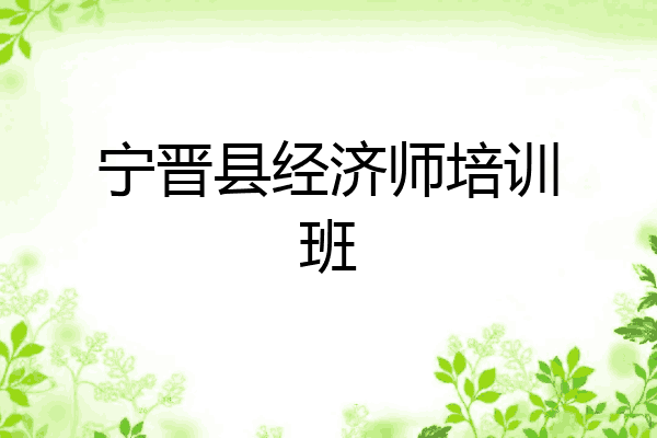 宁晋县经济师培训班