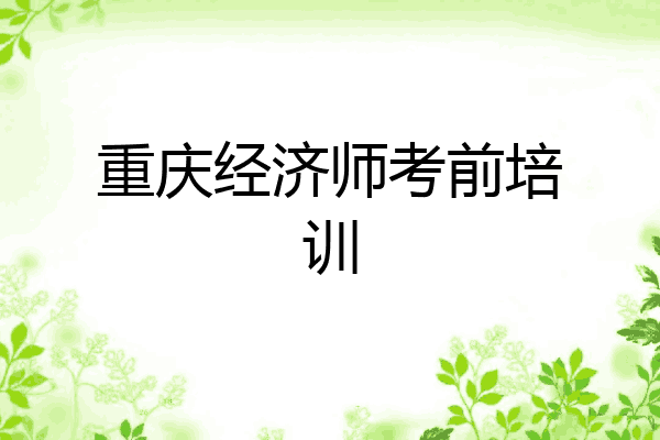 重庆经济师考前培训