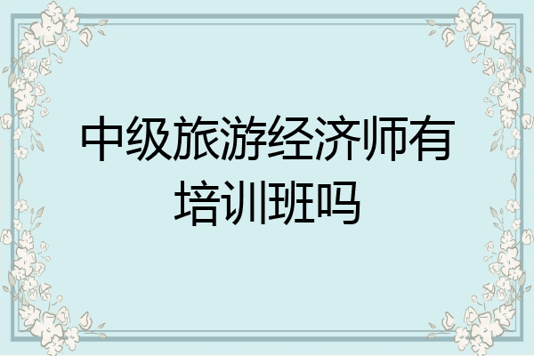 中级旅游经济师有培训班吗