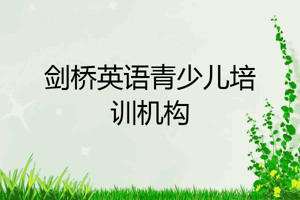 剑桥英语青少儿培训机构