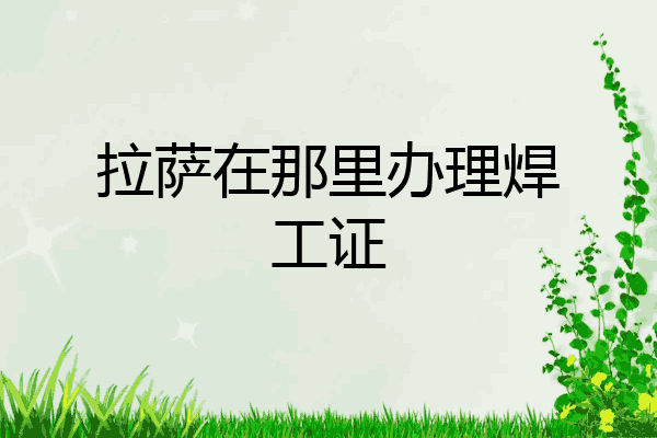 拉萨在那里办理焊工证