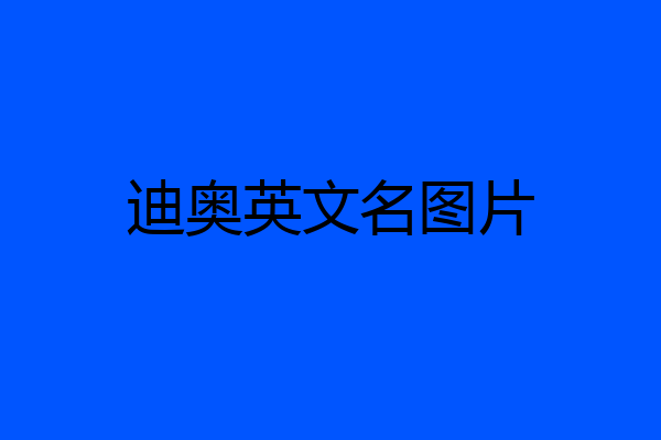 迪奥英文名图片