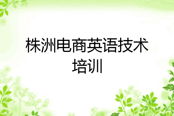 株洲电商英语技术培训