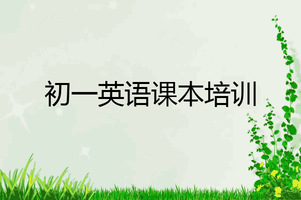 初一英语课本培训