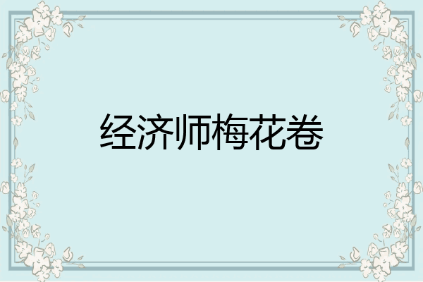 经济师梅花卷