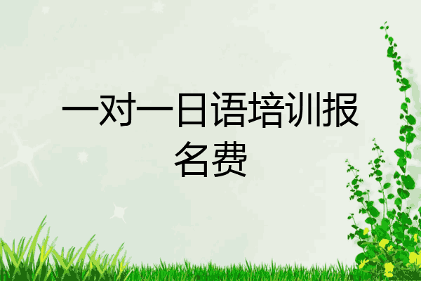 一对一日语培训报名费