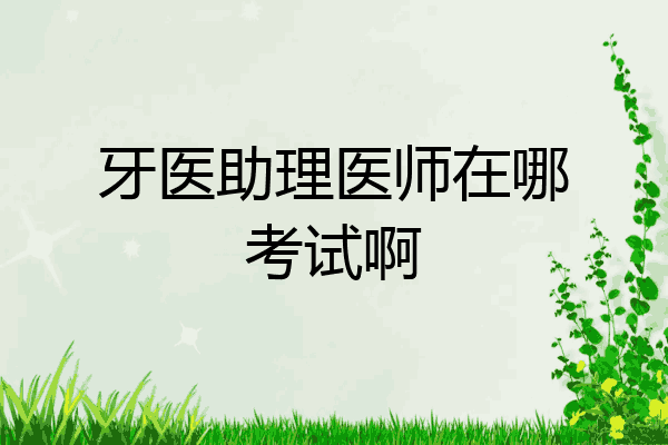 牙医助理医师在哪考试啊