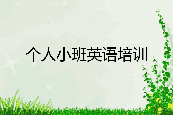 个人小班英语培训