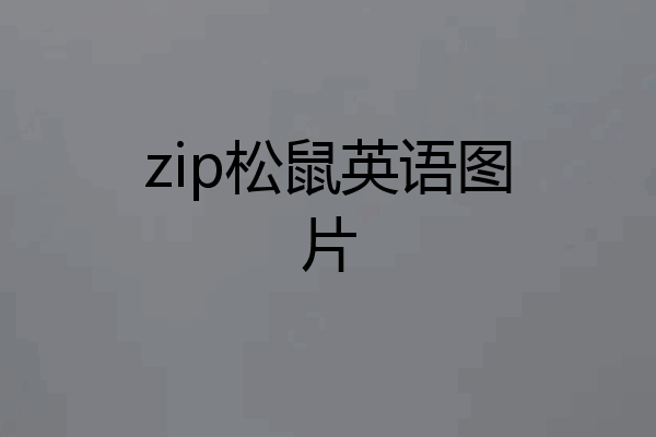 zip松鼠英语图片