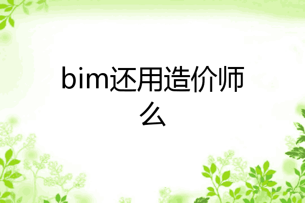 bim还用造价师么