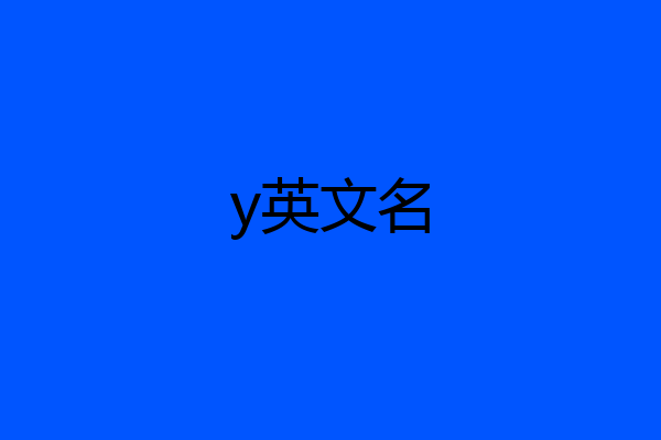 y英文名