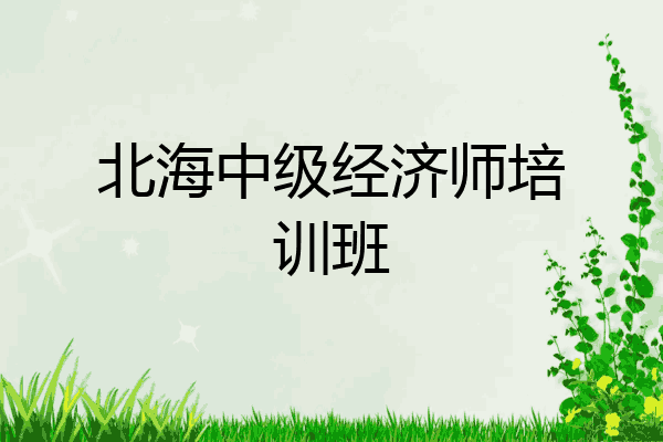 北海中级经济师培训班