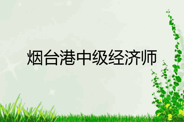 烟台港中级经济师