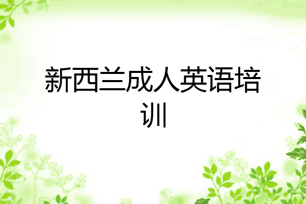 新西兰成人英语培训