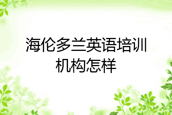 海伦多兰英语培训机构怎样