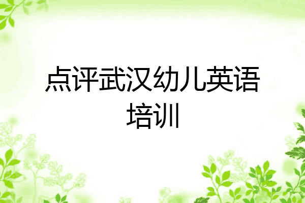 点评武汉幼儿英语培训