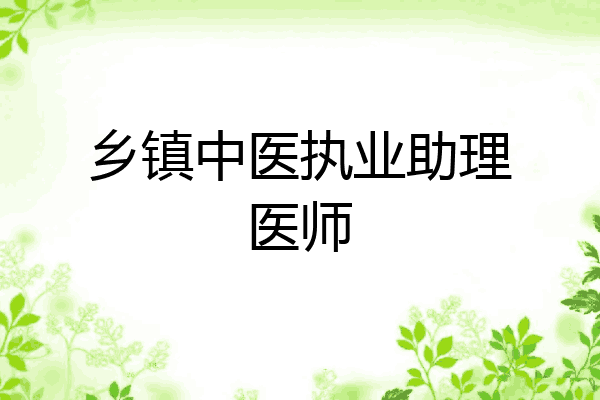 乡镇中医执业助理医师