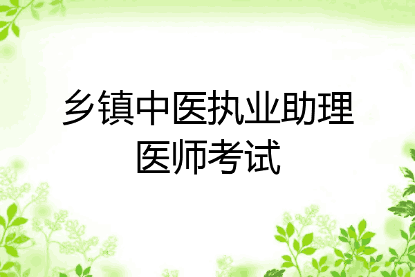 乡镇中医执业助理医师考试