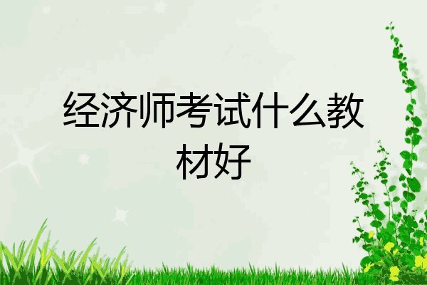 经济师考试什么教材好