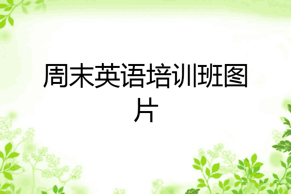 周末英语培训班图片
