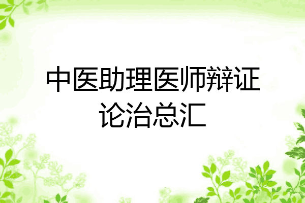 中医助理医师辩证论治总汇