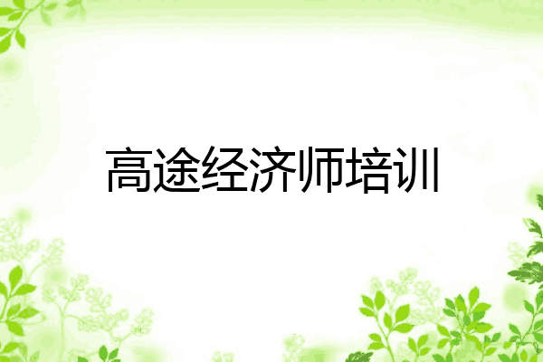 高途经济师培训