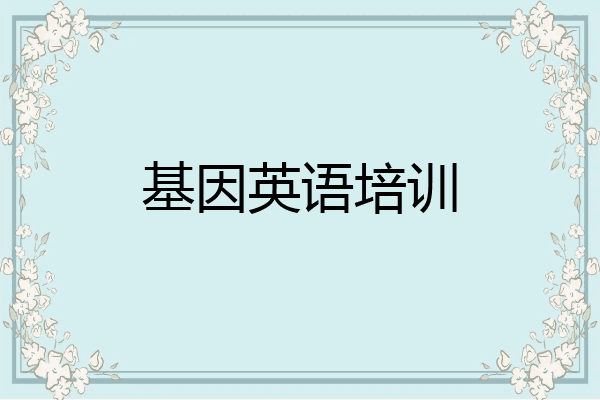 基因英语培训