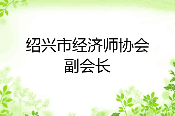 绍兴市经济师协会副会长
