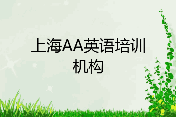 上海AA英语培训机构