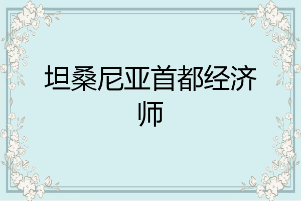 坦桑尼亚首都经济师