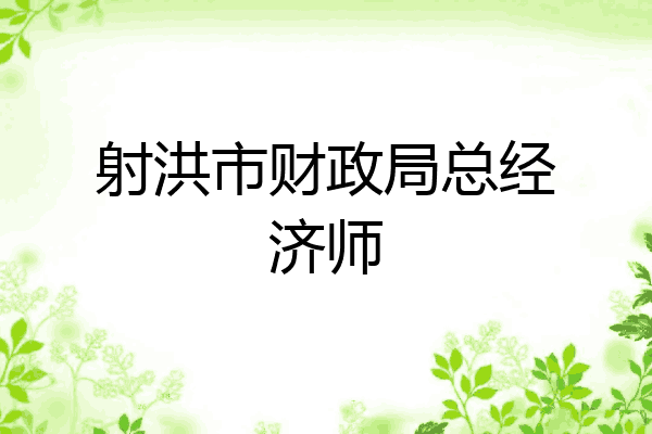 射洪市财政局总经济师