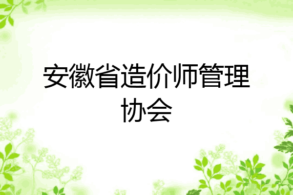 安徽省造价师管理协会