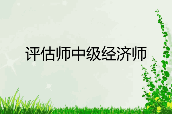 评估师中级经济师