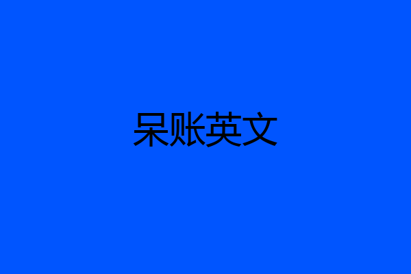 呆账英文