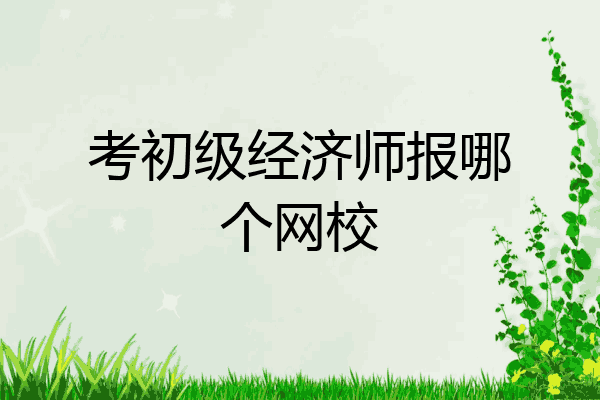 考初级经济师报哪个网校