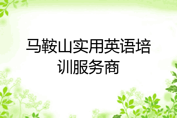 马鞍山实用英语培训服务商