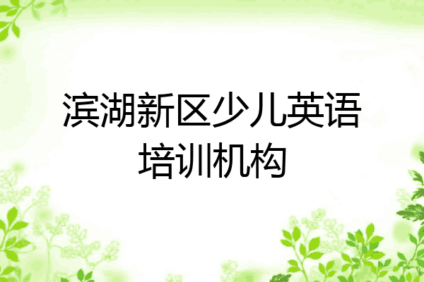 滨湖新区少儿英语培训机构